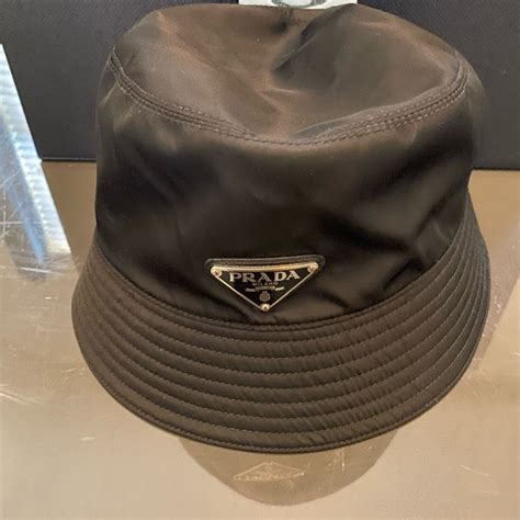 leather prada bucket hat|prada hat size chart.